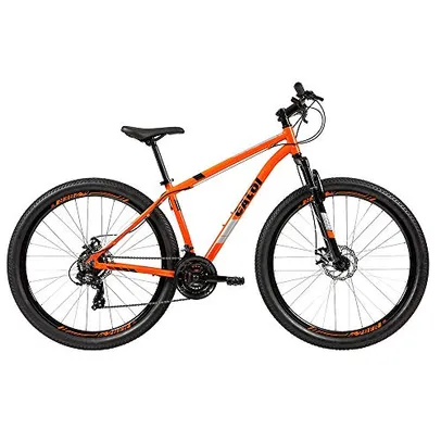 Bicicleta Caloi Two Niner Aloy Laranja | MTB, Suspensão Dianteira e Freios a Disco, Aro 29, Tamanho 17, 21 Velocidades