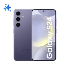 Celular Samsung Galaxy S24, 256GB, 8GB de RAM, Tela de 6.2, Galaxy AI Violeta