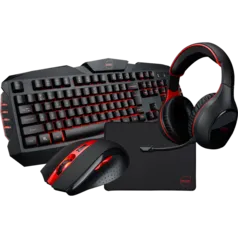 Combo Gamer Dazz Arsenal 4 em 1, Teclado, Mouse Headset e Mousepad, 625237