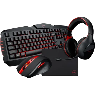 Combo Gamer Dazz Arsenal 4 em 1, Teclado, Mouse Headset e Mousepad, 625237