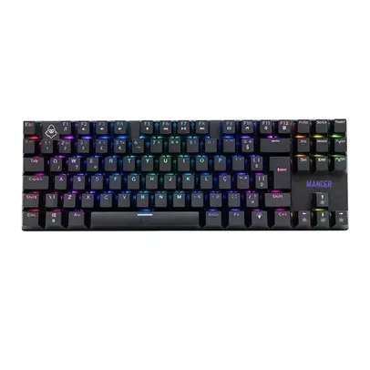 Teclado Mecanico Gamer Mancer Ghoul MK2, RGB, ABNT2, Switch Huano Azul, Preto, MCR-GHM2-RGB01BU