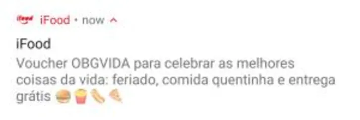 iFood - Entrega grátis