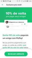 [Usuários Selecionados] PICPAY - 10% de volta