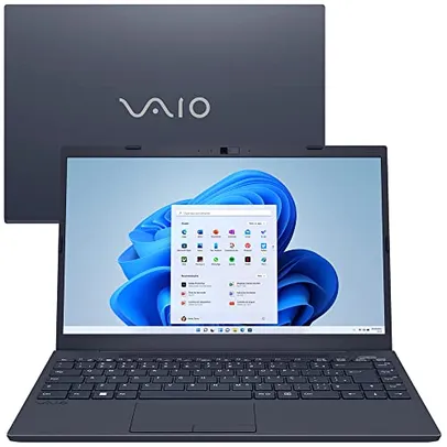 Notebook VAIO FE14, 14'' FHD, 12th, Intel Core i7, 8GB 512GB SSD, Windows 11, Cinza - Com Alexa Inte