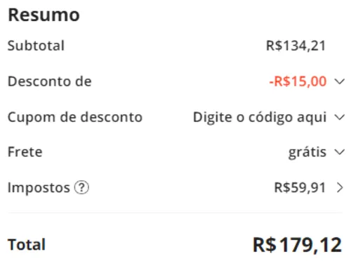 Imagem na descrição da promoção