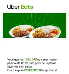 [Usuários Selecionados] R$ 20 OFF na sua primeira compra