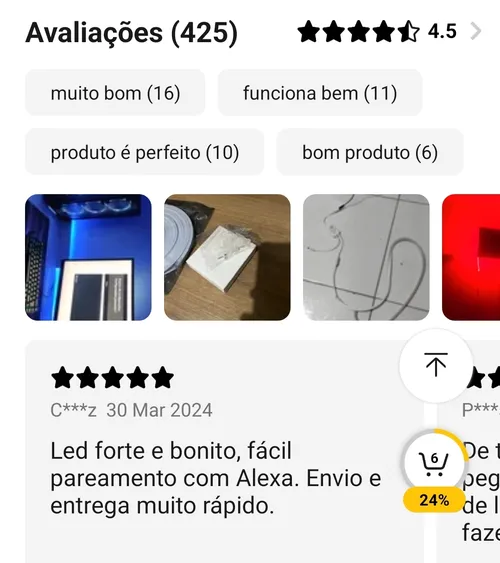 Imagem na descrição da promoção