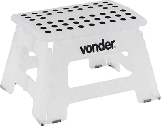  Vonder Banqueta Plástica Dobrável Branca Altura 220 Mm