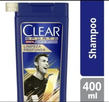 Shampoo Anticaspa Clear Sports Men Limpeza Profunda 400ml | R$8