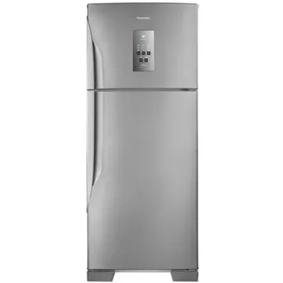 Geladeira/Refrigerador Panasonic 435 Litros NR-BT51PV3, Frost Free, 2 Portas, Econavi, Aço Escovado, 110V