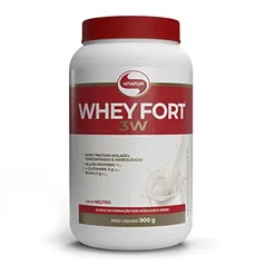 Vitafor - Whey Fort 3W - 900g - Neutro, Cor: Branco