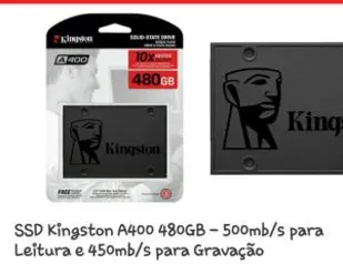 SSD Kingston A400 480GB