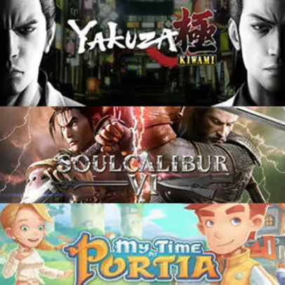 Novembro Humble Monthly: Soulcalibur VI + Yakuza Kiwami + My Time at Portia + 4 jogos | R$48