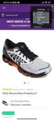 Tênis Mizuno Wave Prophecy 9 - Chumbo e Preto | R$ 730