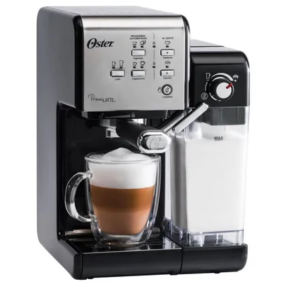 Cafeteira Oster Primalatte Evolution 127V Prata/Preta 1170W