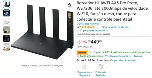 Imagem na descrição da promoção