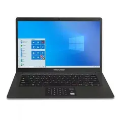 Notebook Multi, 14 Pol., Pentium, 4GB, 64GB, Windows 10, Preto - PC310