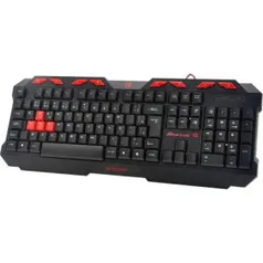 AME | Teclado Gamer Spider GK706 Preto/Vermelho Fortrek | R$ 34