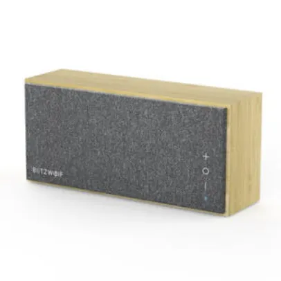 Caixa de som Bluetooth BlitzWolf® BW-HA1 Bamboo com Balanço de Graves | R$304
