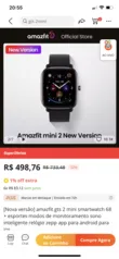 SmartWatch Amazfit GTS Mini 2 (Nova versão)