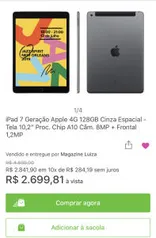 Ipad 7a geração 128gb Wi-Fi+4G