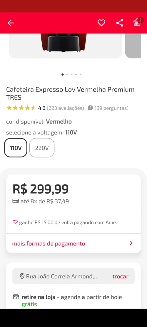 Imagem na descrição da promoção