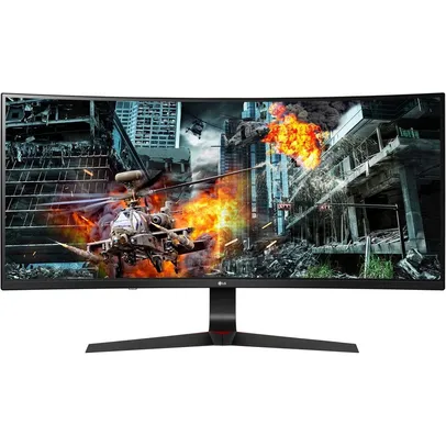 Monitor Gamer LG 34' IPS, Curvo Ultra Wide, 144 Hz, Full HD, 1ms, FreeSync, HDR 10, 99% sRGB