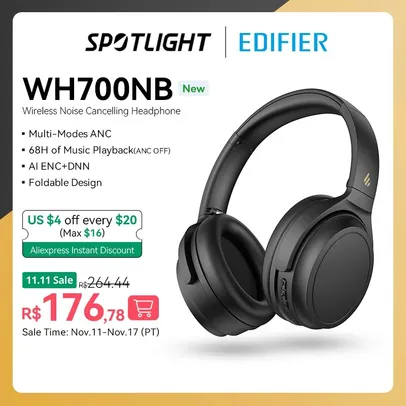 [ Taxa inclusa/moedas ] Headphone Edifier WH700NB, anc 