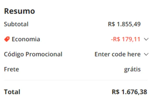 Imagem na descrição da promoção