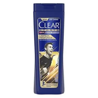 [Prime] Shampoo Anticaspa Clear Sports Men Limpeza Profunda 400ml | R$15