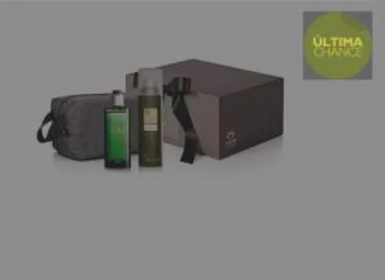 [Natura] Kit Pais Exclusivo Natura SR N - Desodorante Colônia + Espuma de Barbear + Nécessaire + Embalagem R$ 103,26