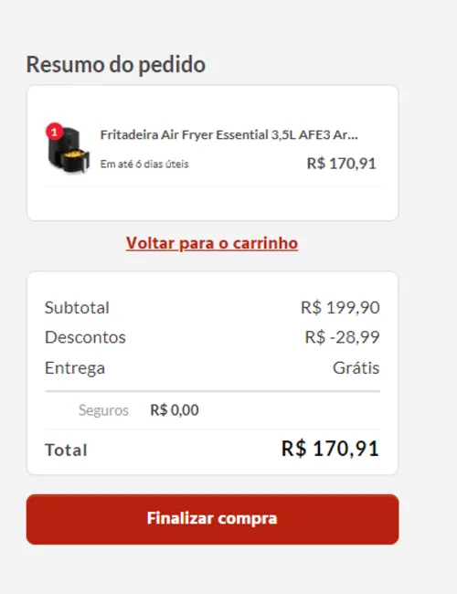 Imagem na descrição da promoção