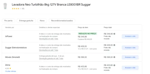 Imagem na descrição da promoção