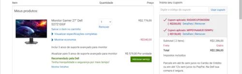 Imagem na descrição da promoção