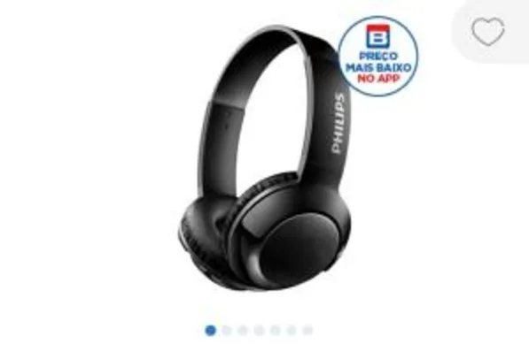 Fone de Ouvido Philips Bluetooth Bass+ SHB3075BK/00 com Microfone