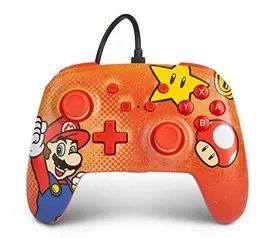 Controle com Fio para Nintendo Switch Powera - Mario Vintage