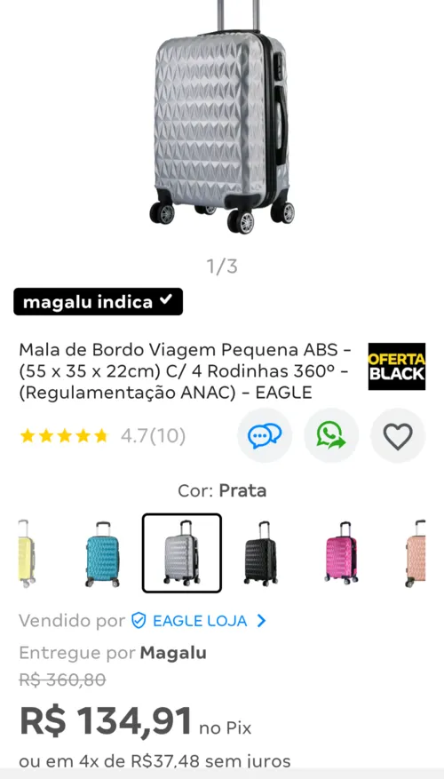 Imagem na descrição da promoção