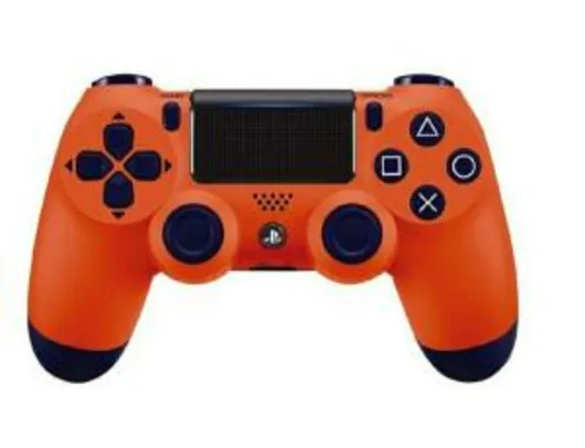 Controle PS4 Laranja Sunset Orange DualShock 4 Sem Fio PlayStation 4 Sony R$203