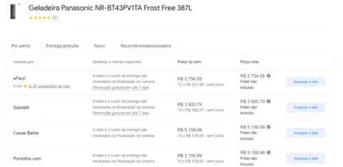 Imagem na descrição da promoção