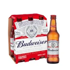 Cerveja Budweiser 330ml Pack (6 Unidades)