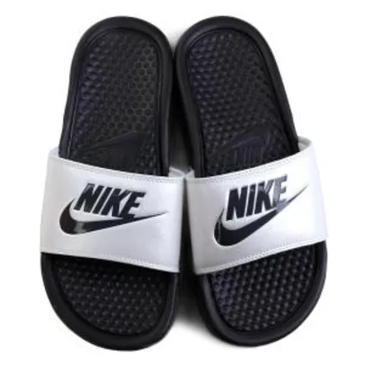 Chinelo Nike Benassi JDI Slide Feminino - Preto e Cinza R$ 72