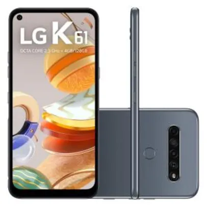 [AME R$ 1384] Smartphone LG K61 Dual Chip - 128GB - Titânio | R$ 1484