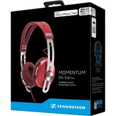 Fone de Ouvido Auricular Sennheiser Momentum On Ear Vermelho - R$764,99