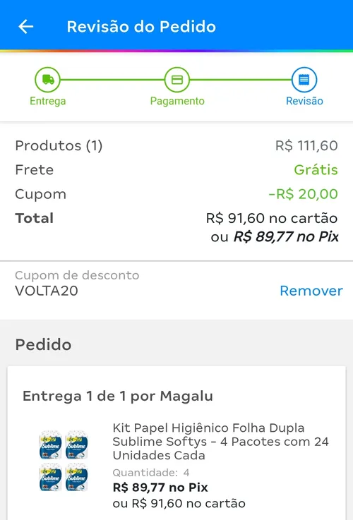 Imagem na descrição da promoção