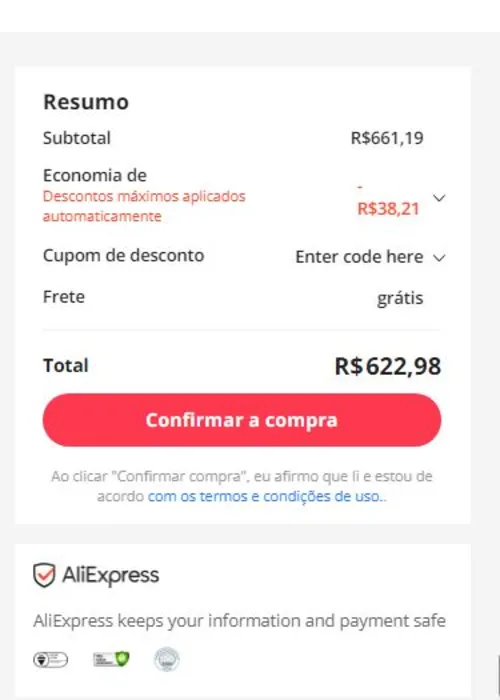 Imagem na descrição da promoção