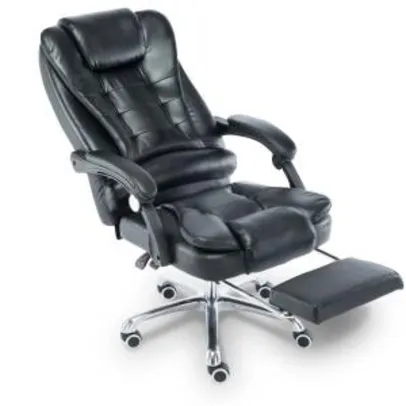 Cadeira escritório Giratória com apoio para os pés Big Boss - Preta - LMS-BY-8436-T3 R$1005