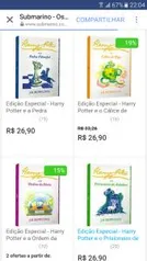 Livros Harry Potter edição branca - R$5 cada