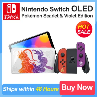 Nintendo Switch Oled Edição limitada Pokemon Scarlet And Violet 