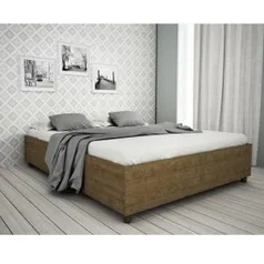 Cama Casal Mônaco Tcil Móveis Imbuia Rustic por R$ 148