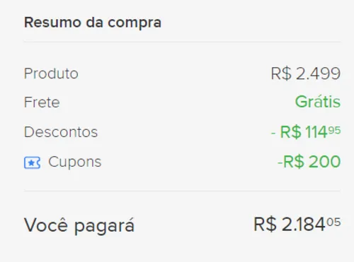 Imagem na descrição da promoção